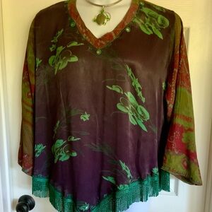 NWOT….Boho embroidery top